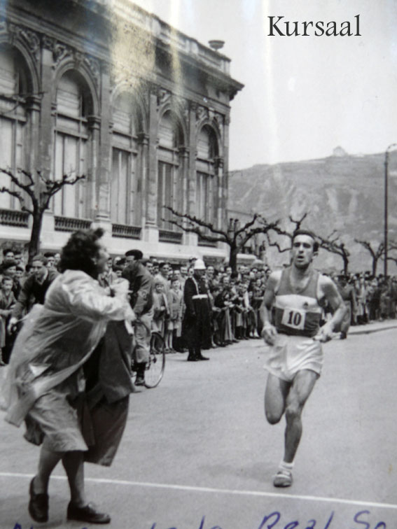 Finish line at the Kursaal