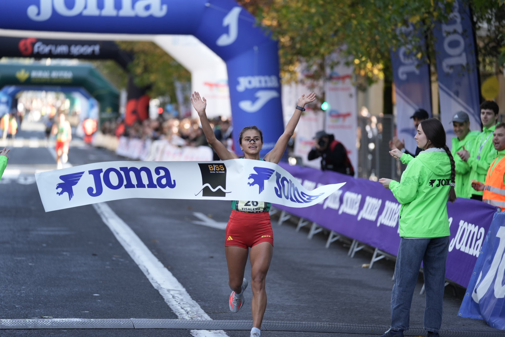 Katherine Ruth Tisamela, ganadora de la 60ª Behobia